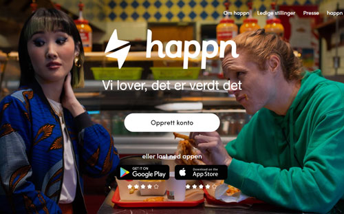 Happn is a location-based dating app front image